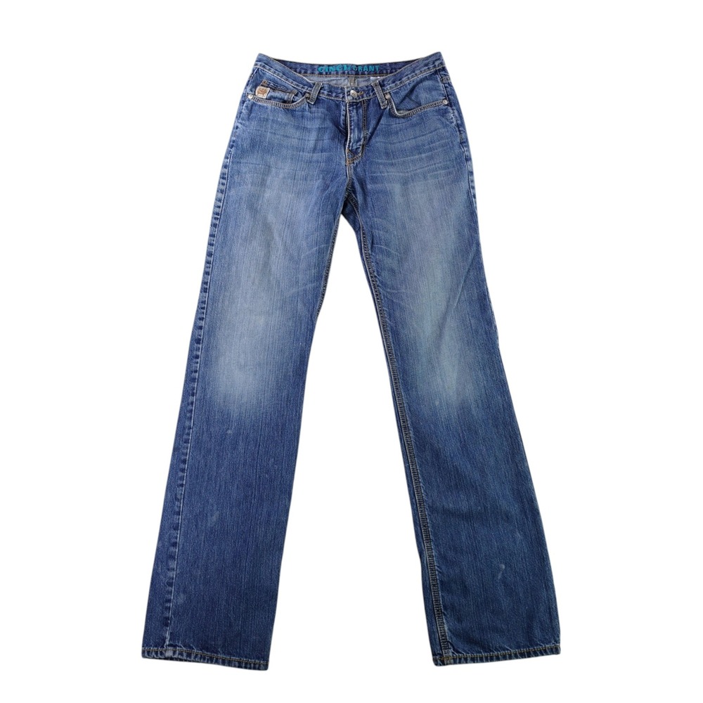 Cinch Grant Jeans Mens 32x38 Blue Medium Wash Relaxed Bootcut Denim MB60137001